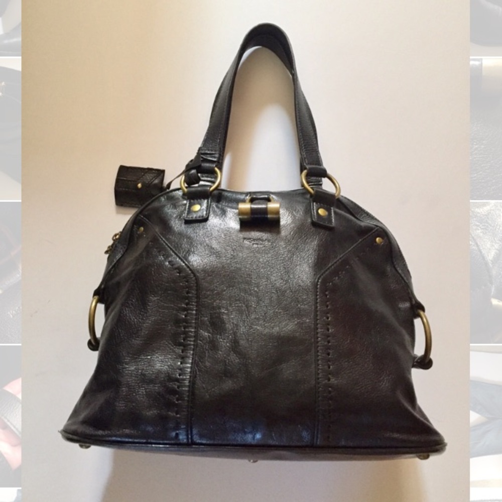 Yves Saint Laurent Calfskin Leather Muse Handbag